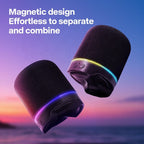Bluetooth Speaker Portable Magnetic Wireless RGB Lights Speaker - photo 4