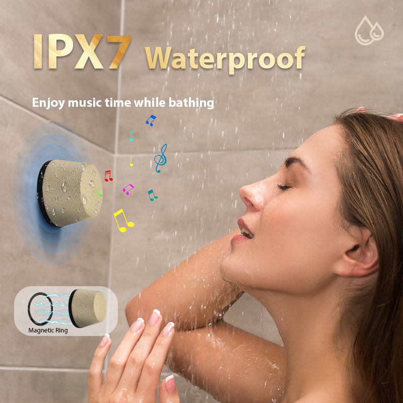 Waterproof Bluetooth Speaker with Magnetic Phone Stand Mount - photo 2