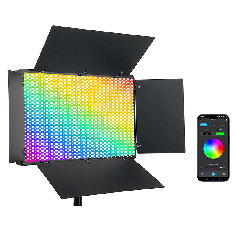 LED RGB Video Light 24+15W Portable Studio Light for Live Stream - photo 3