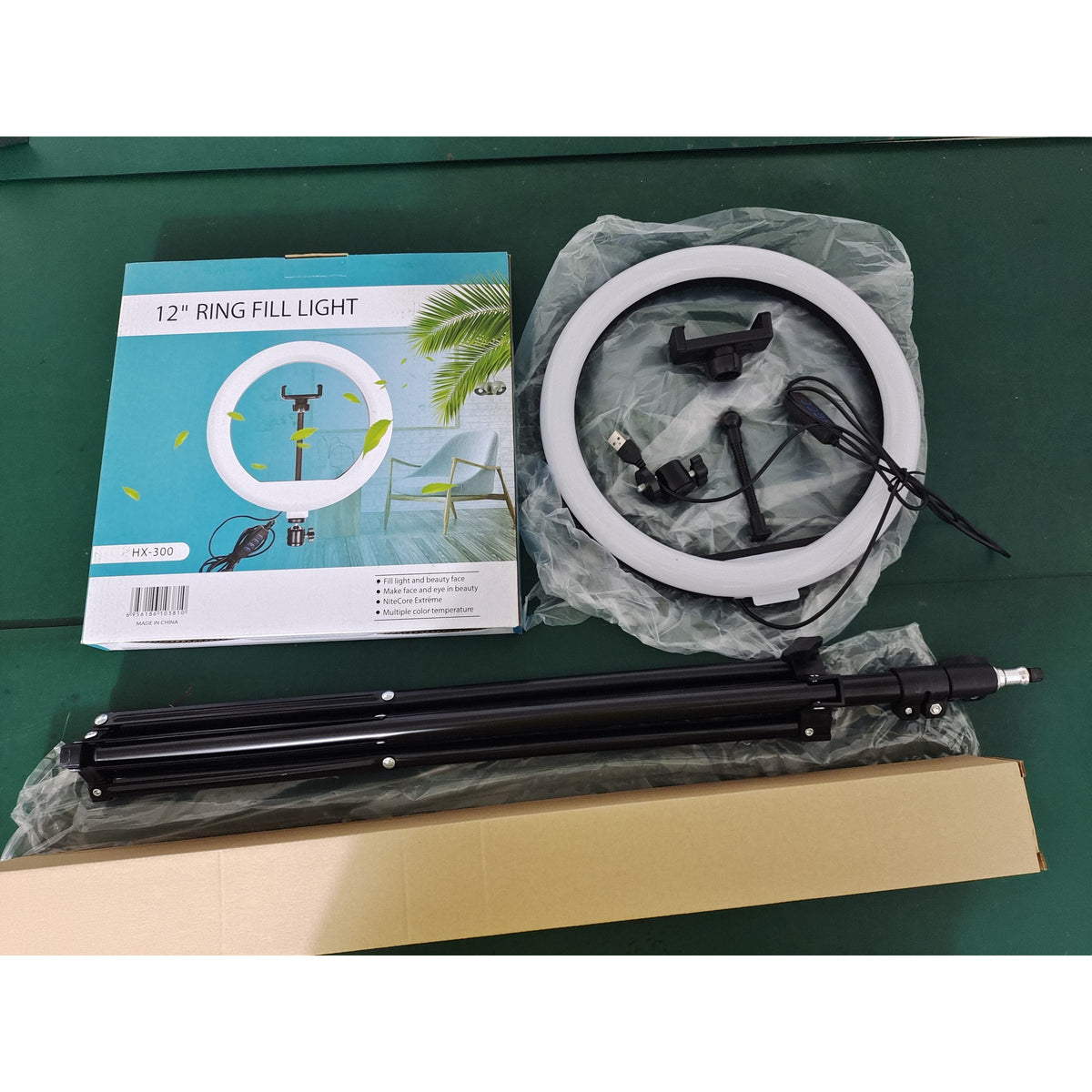 12 Inch Dimmable Ring Light with Tripod and Phone Clip for Selfies - photo 4