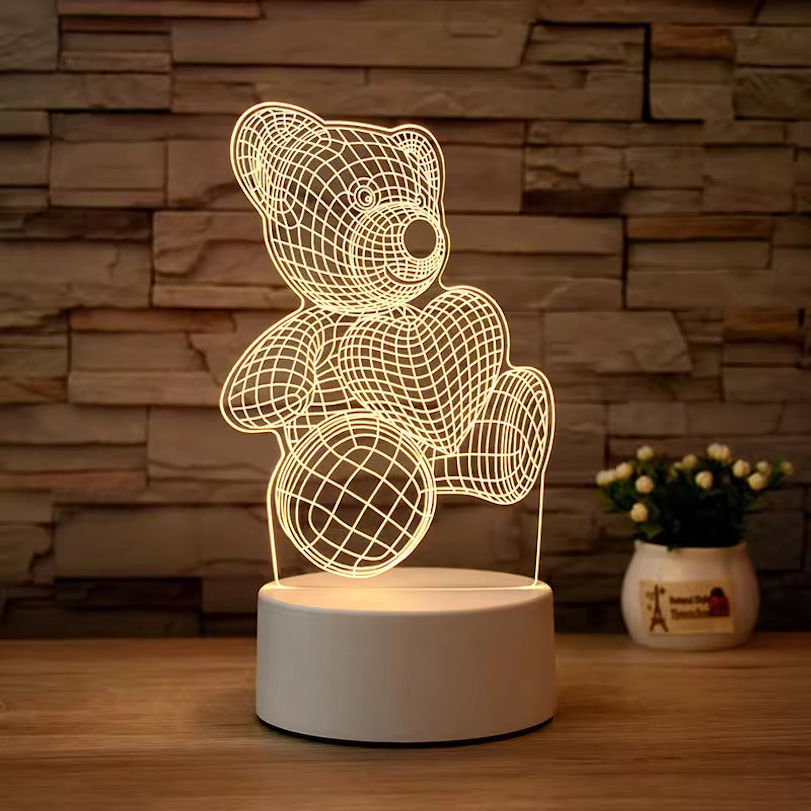 LED Night Light Touch Lamp for Kids - Small Plug In Home Light - photo 3