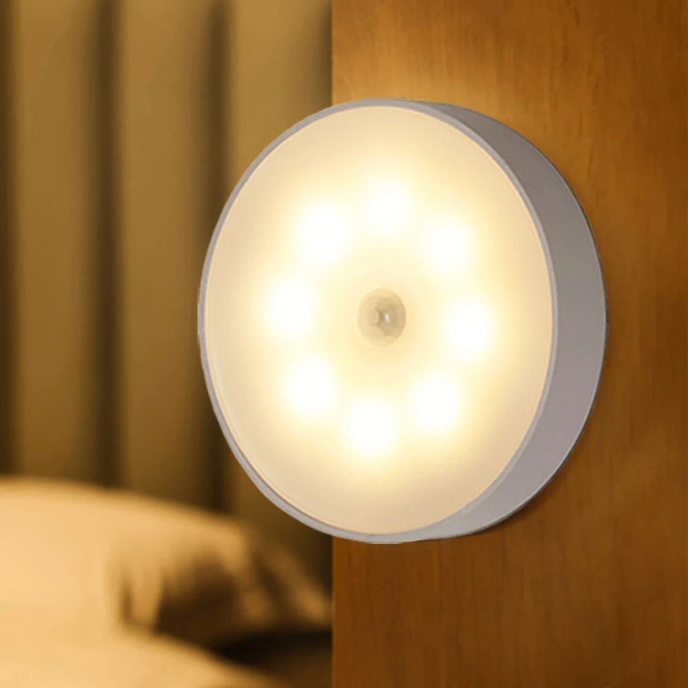 Motion Sensor LED Night Light Rechargeable Under Cabinet Lamp - photo 1