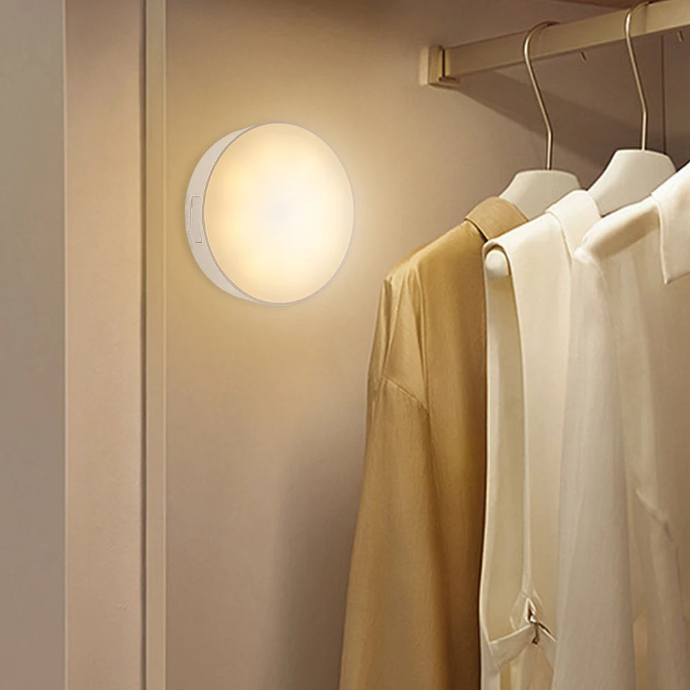 Motion Sensor LED Night Light Rechargeable Under Cabinet Lamp - photo 3