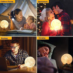 3D Moon Lamp LED Night Light with Touch & Remote Control USB - photo 4
