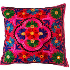 Suzani Embroidered Cushion Covers - Handmade Sofa Décor Set for Home - photo 2