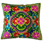 Suzani Embroidered Cushion Covers - Handmade Sofa Décor Set for Home - photo 3