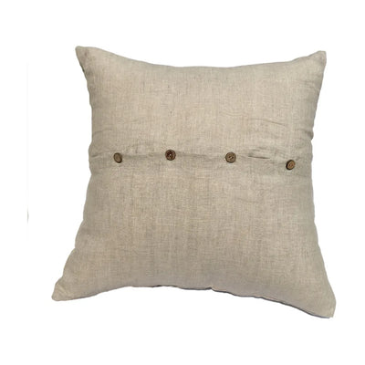 Nature Square Cushion Cover - Linen Style Pillowcase for Home - photo 1