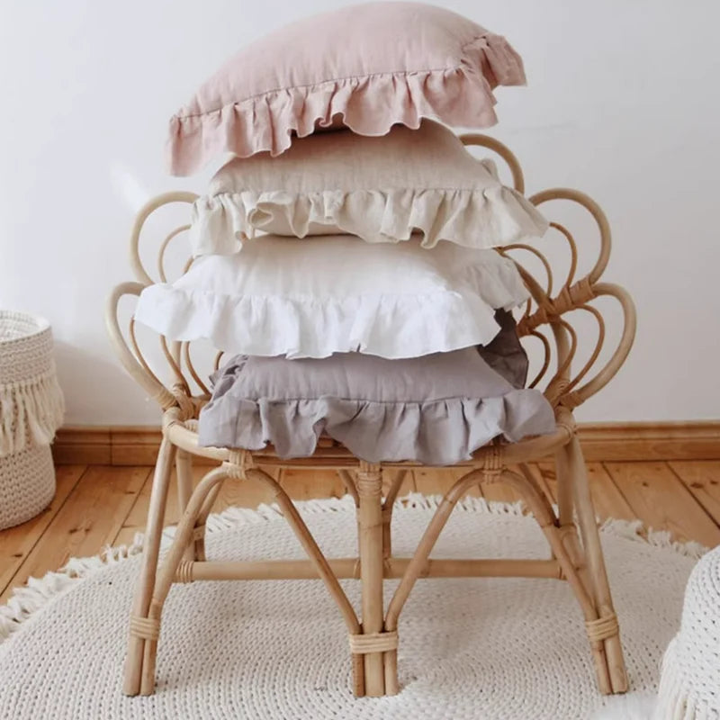 Nature Square Cushion Cover - Linen Style Pillowcase for Home - photo 3