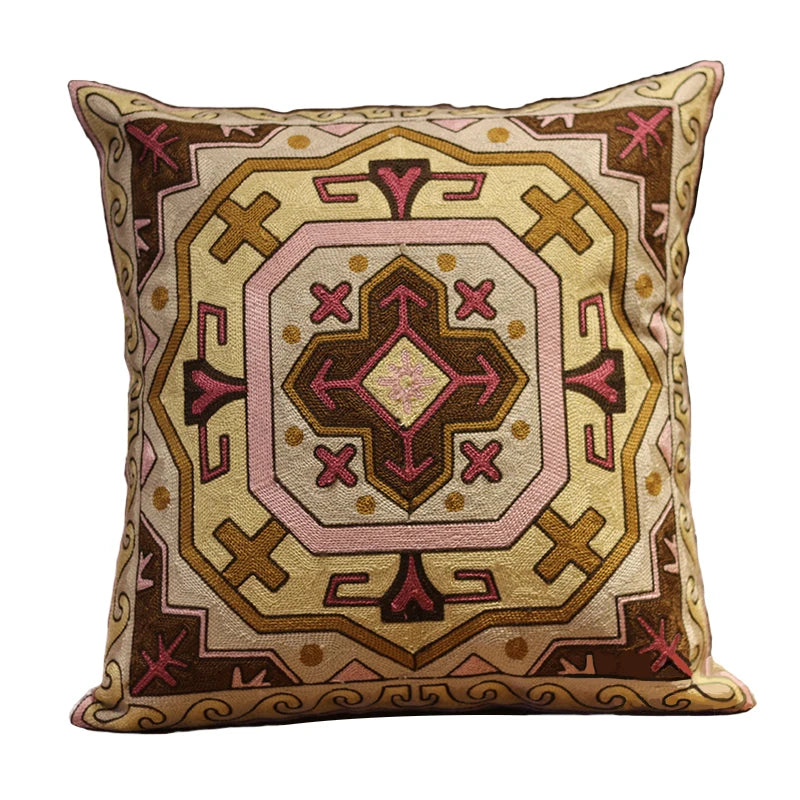 Embroidered Cushion Cover for Sofa - Decorative Home Accent Piece - photo 2