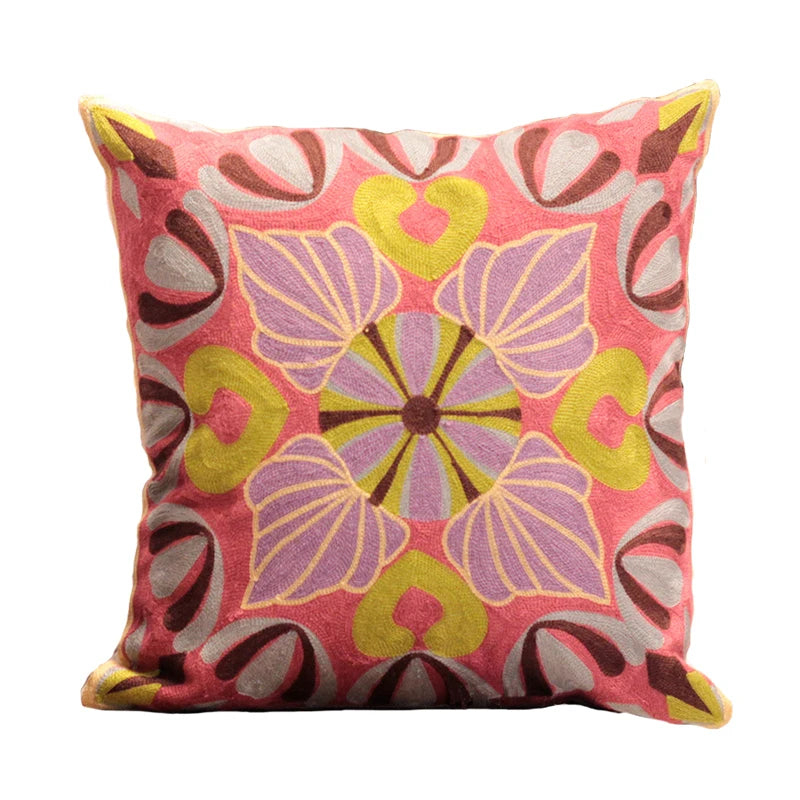 Embroidered Cushion Cover for Sofa - Decorative Home Accent Piece - photo 3