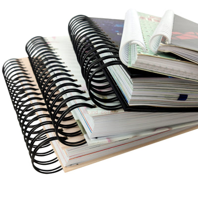 A5 Spiral Bound Hardcover Notebook with Linen Finish Logo Diary - photo 1