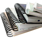 A5 Spiral Bound Hardcover Notebook with Linen Finish Logo Diary - photo 1