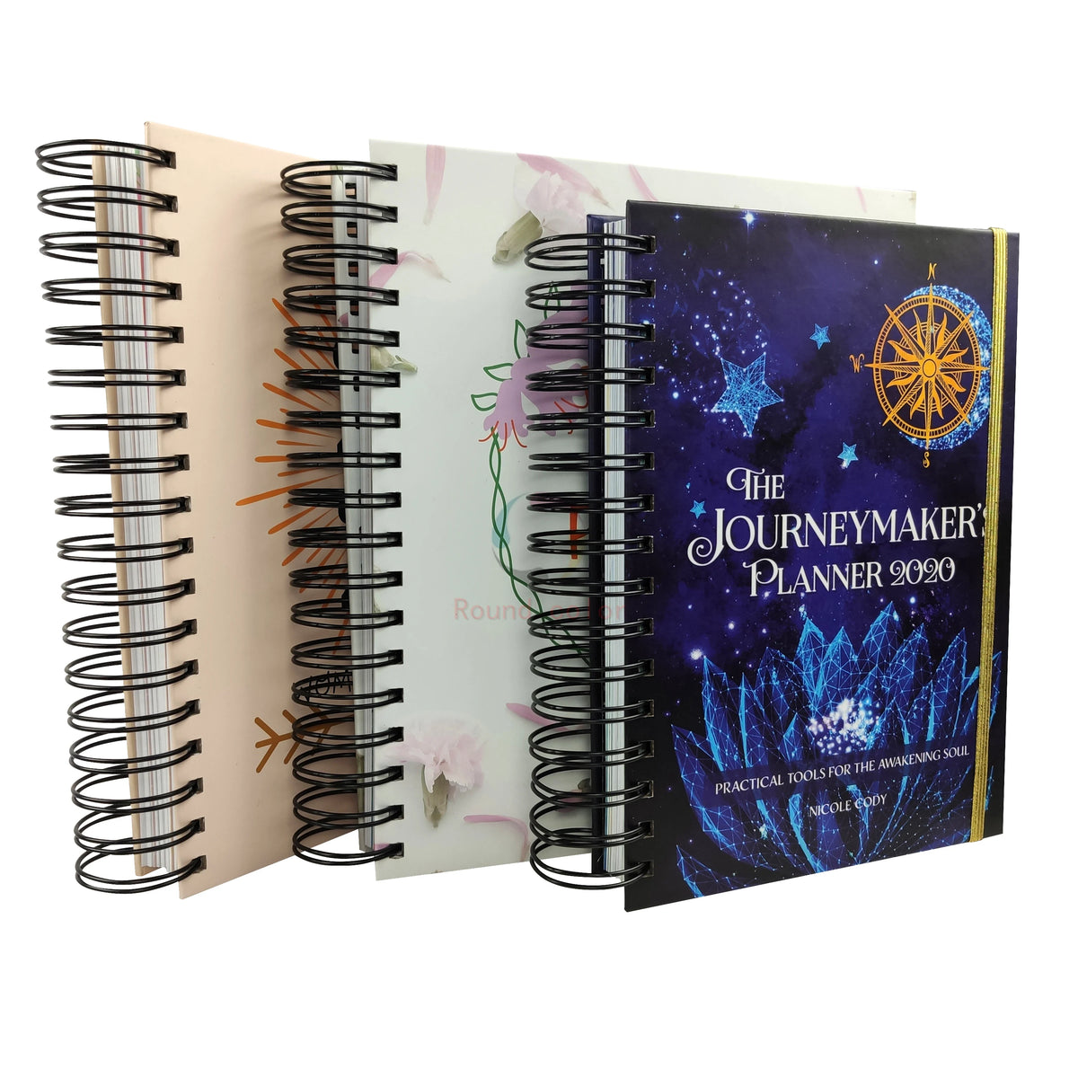 A5 Spiral Bound Hardcover Notebook with Linen Finish Logo Diary - photo 2