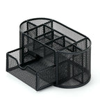Multi Compartment Desk Organizer with Drawer - Metal Mesh Tray - photo 1