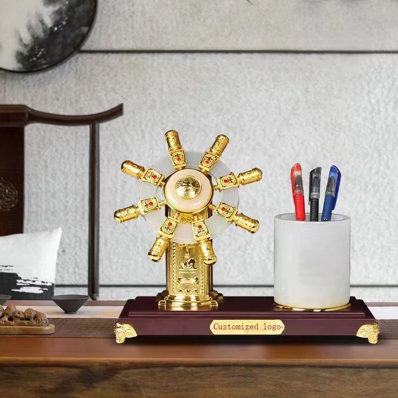 Pen Holder Wooden Stand Desk Organizer for Office and Study Table - photo 1