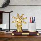 Pen Holder Wooden Stand Desk Organizer for Office and Study Table - photo 1
