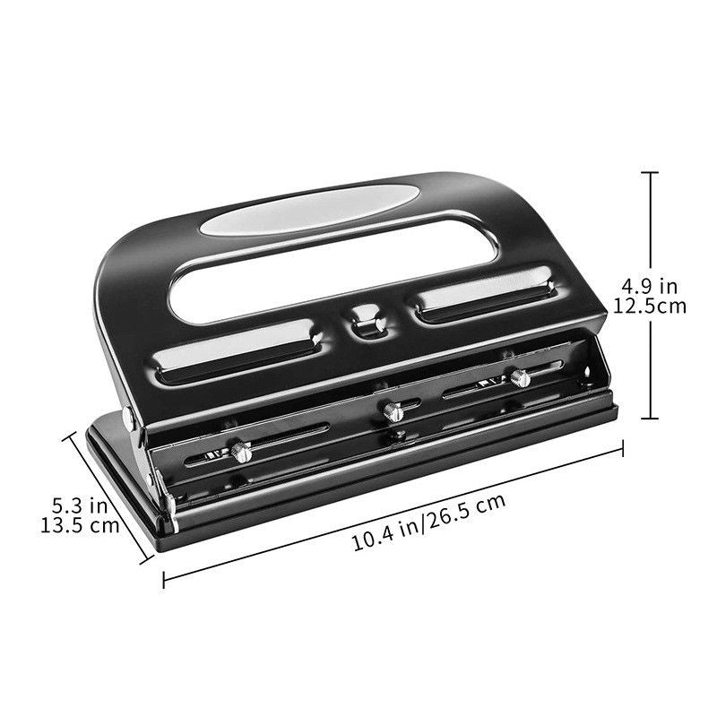 Three Hole Paper Punch - Office Hole Puncher for Documents & Files - photo 3