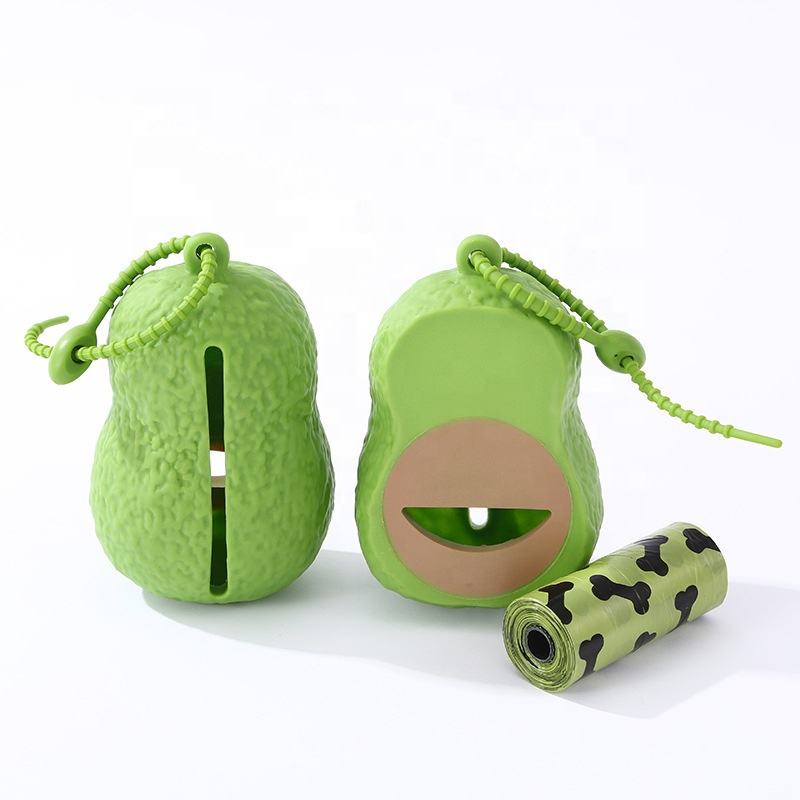 Avocado Shaped Pet Waste Bag Dispenser for Dogs and Cats Walks - photo 1