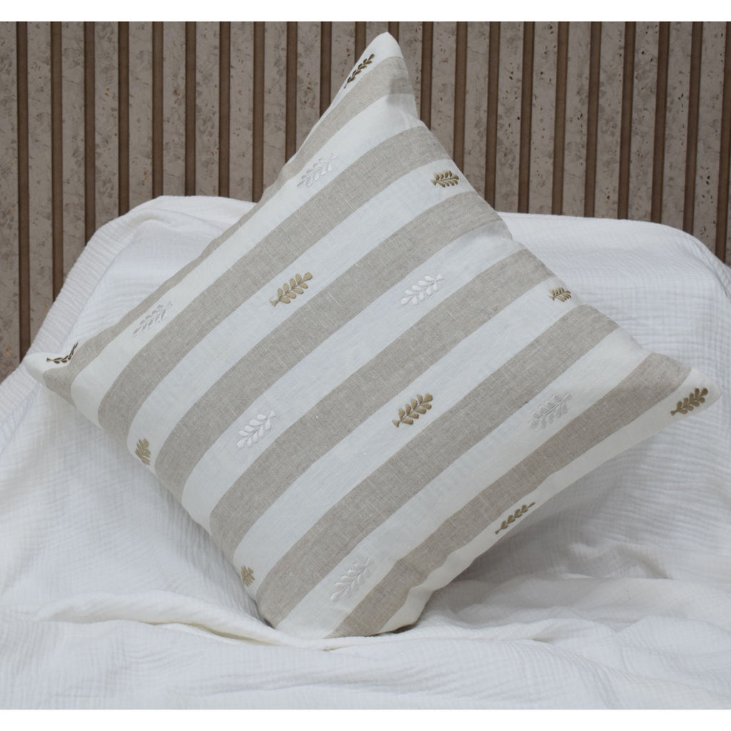 Embroidery Linen Cushion Cover - Luxury Home Decor Pillow Case - photo 1