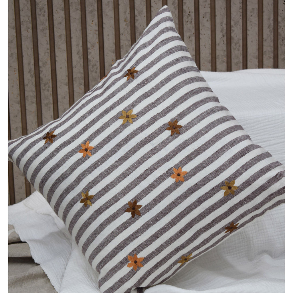 Embroidery Linen Cushion Cover - Luxury Home Decor Pillow Case - photo 3