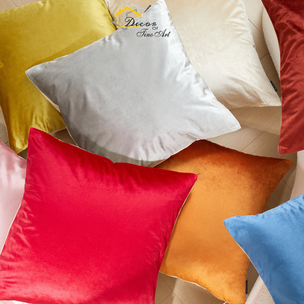 Velvet Cushion Cover - Soft Decorative Pillow Case for Home Decor - photo 3