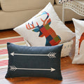 Custom Embroidered Cushion Cover - Personalised Linen Style Pick - photo 1