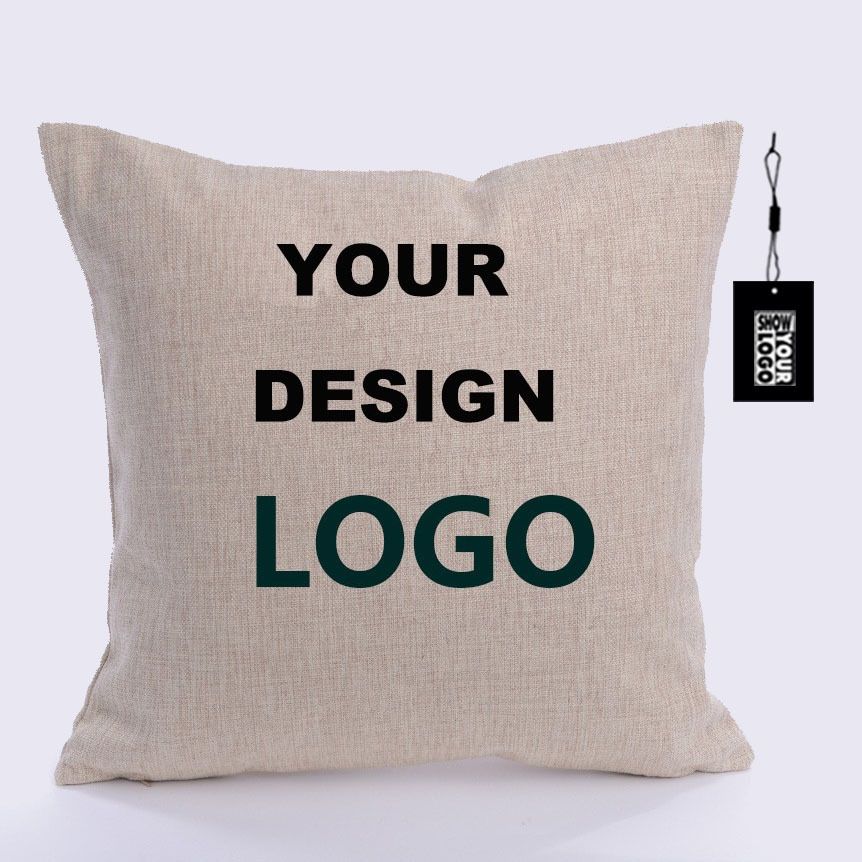 Custom Embroidered Cushion Cover - Personalised Linen Style Pick - photo 4