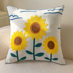 Butterfly Embroidered Cushion Cover - Decorative Throw Pillow Case - photo 1