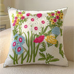 Butterfly Embroidered Cushion Cover - Decorative Throw Pillow Case - photo 3