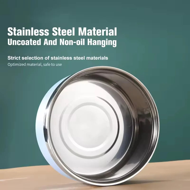 Stainless Steel Double Wall Dog Bowl - Non-Slip Pet Feeder Dish - photo 4