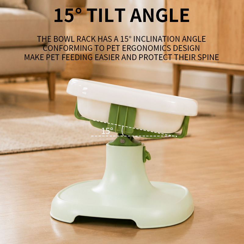 Elevated Pet Bowl with Adjustable 8-Level Stand for Easy Feeding - photo 2