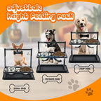 Elevated Dog Bowl Stand with Stainless Steel Bowls for Large Dogs - photo 2