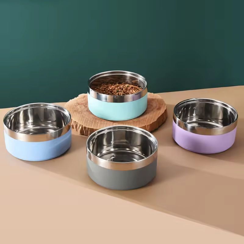 Personalized Name Stainless Steel Pet Bowl - Dog & Cat Feeder - photo 1