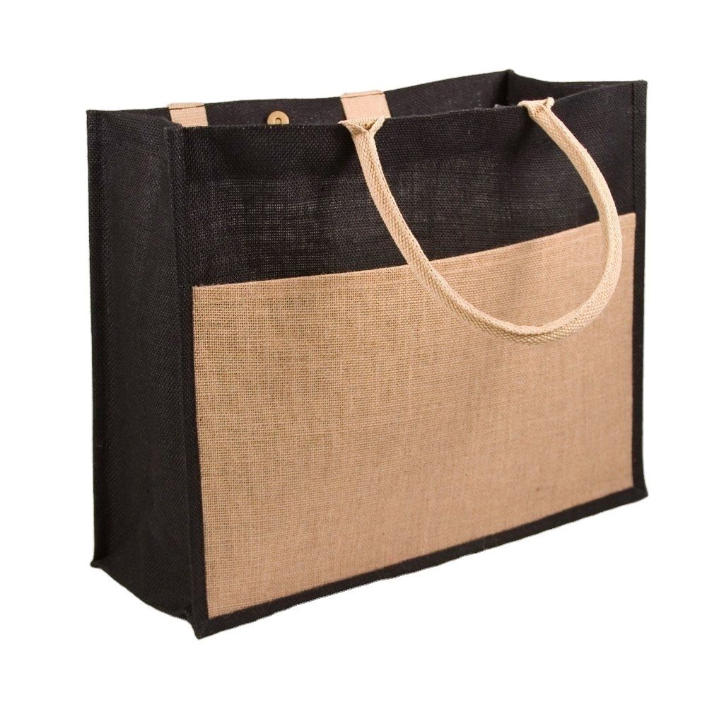 Jute Tote Bag – Reusable Eco-Friendly Shopping Bag for Everyday Use - photo 1