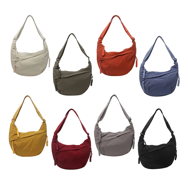 Nylon Crossbody Bag for Women - Multi Pocket Shoulder Sling Bag - photo 4