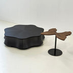 Wooden Side Table Handcrafted Solid Wood Coffee Table for Living Room - photo 1