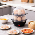 Egg Boiler Electric Double Layer Rapid Egg Cooker Breakfast Maker - photo 1