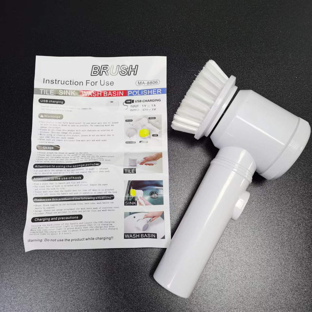 Electric Spin Scrubber Cordless Handheld Cleaning Brush for Home - photo 4