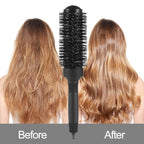 Round Ceramic Hair Brush for Smooth Salon Blowout Styling Look - photo 2