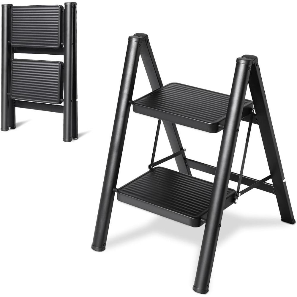 Folding Step Stool 2 Step Ladder Heavy Duty Stepladder for Home UAE - photo 1