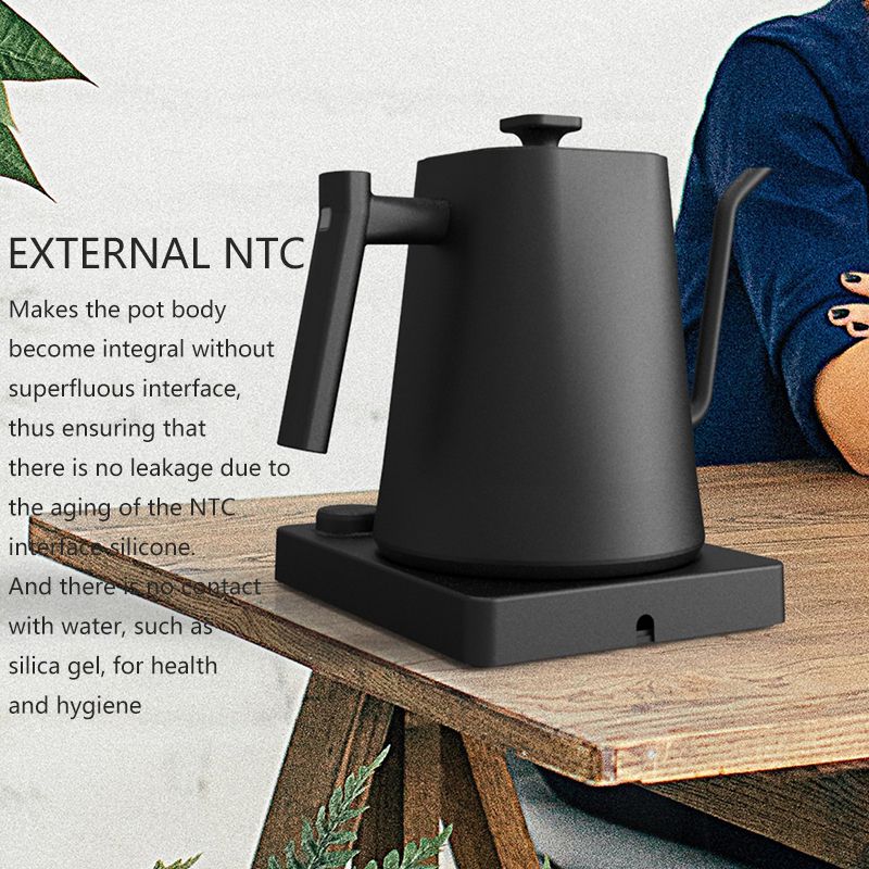 Electric Gooseneck Coffee Kettle Stainless Steel Pour Over Teapot - photo 4