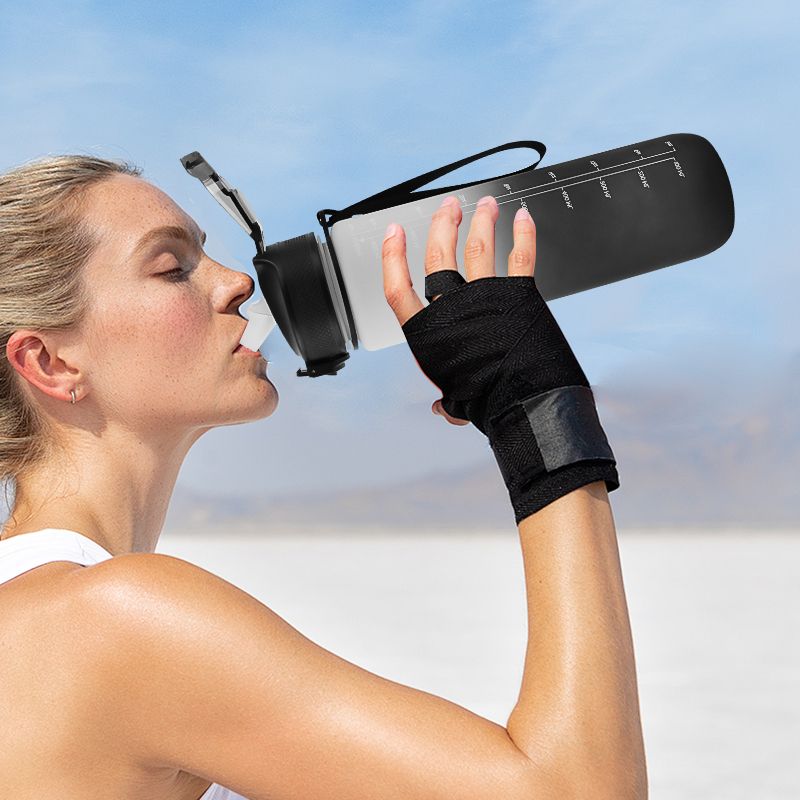 Clear Sport Water Bottle 500ml for Running Soccer Football Gym - photo 1