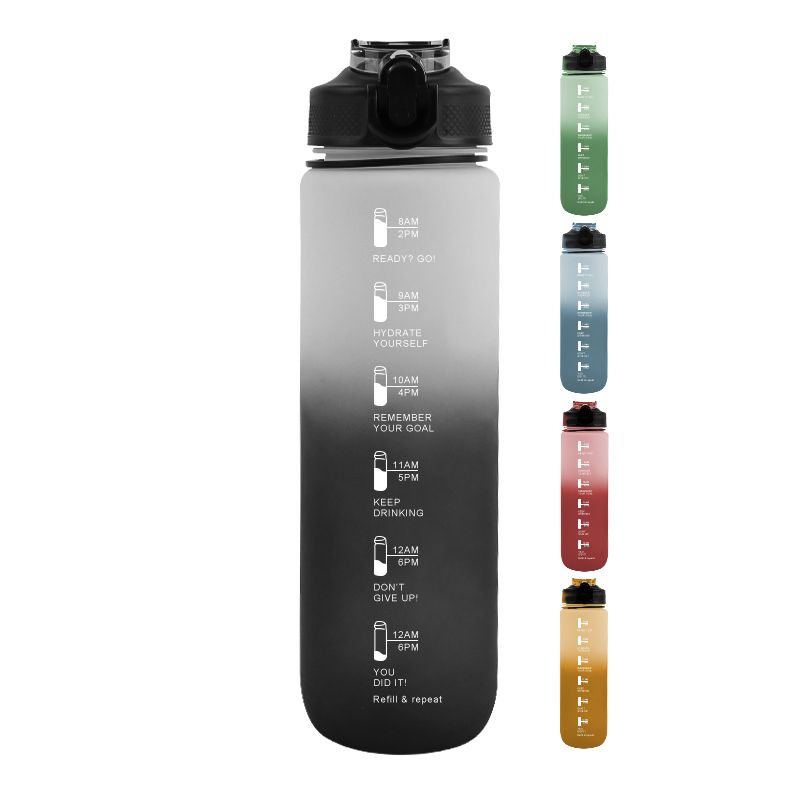 Clear Sport Water Bottle 500ml for Running Soccer Football Gym - photo 4