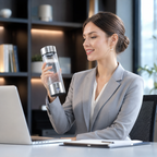 Hydrogen Water Bottle Portable Stainless Steel Cup for Home and Travel - photo 1