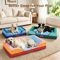 Orthopedic Pet Bed Soft Crystal Velvet Egg Crate Foam Sofa for Dogs - photo 1