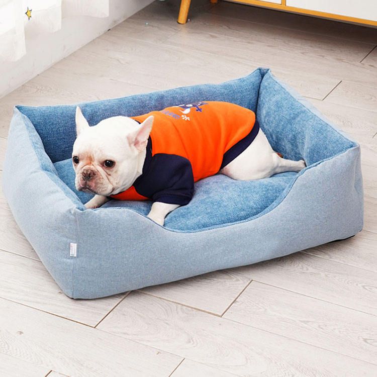 Rectangle Pet Sofa Bed - Soft Bolster Dog Bed for Cats & Dogs - photo 2