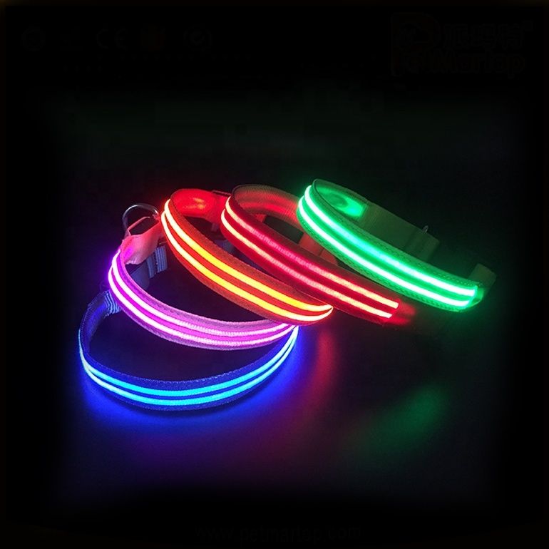 LED Dog Collar Waterproof USB Rechargeable Night Safety Light - photo 2