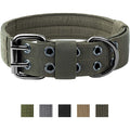 Dog Collar Adjustable Tactical Nylon with Traction Rope D-Ring - photo 1