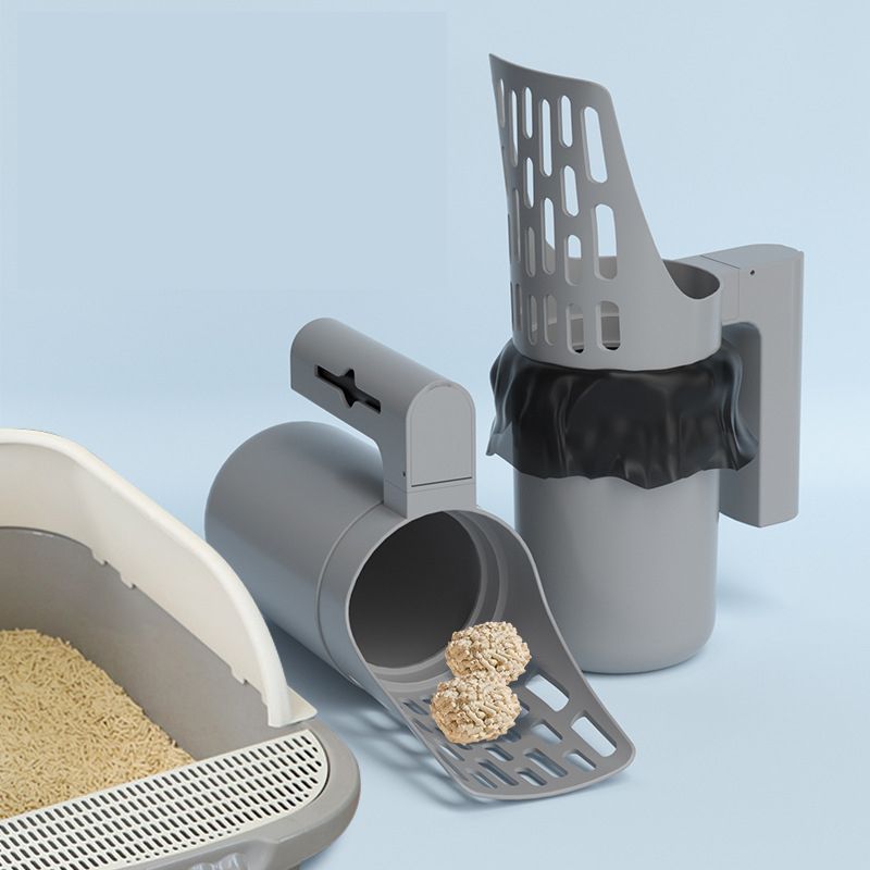 Litter Scoop Cat Poop Shovel with Bags for Easy Daily Cleanup - photo 1