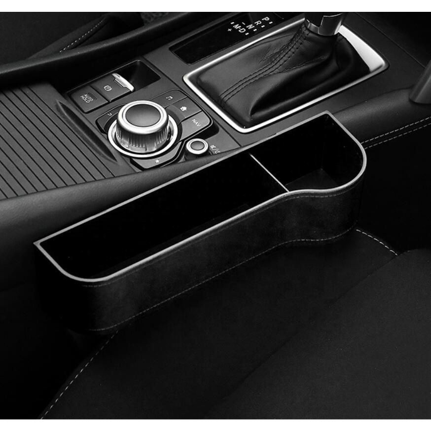 Car Seat Gap Filler with Cup Holder Storage Bag for Front Seats - photo 2